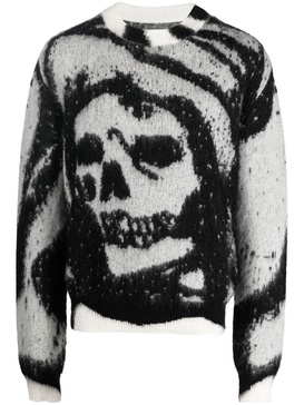 skull-patterned jumper