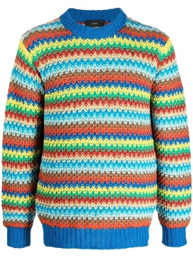 Over The Rainbow colour-block jumper