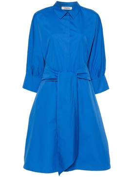 Cotton poplin shirt dress