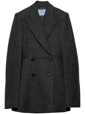 Double-breasted wool coat