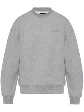 embroidered-logo sweatshirt