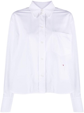 logo-embroidered poplin shirt