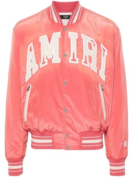 Sun Faded logo-patches bomber jacket