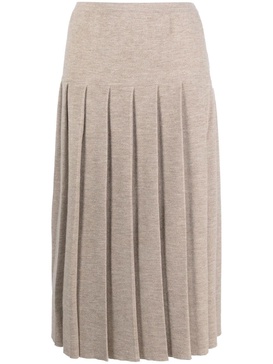 knit pleated skirt