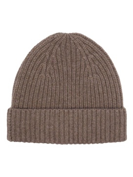 ribbed cashmere beanie