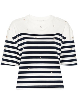 Sailor rhinestone-detailed T-shirt