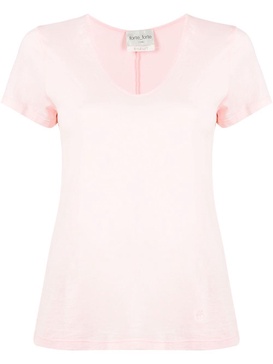 scoop-neck T-shirt