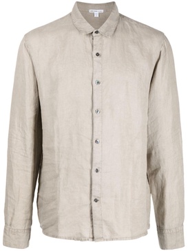 long-sleeved linen shirt