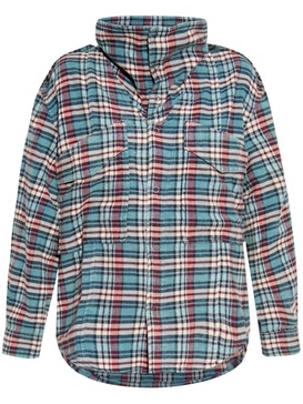 plaid-print shirt