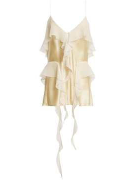 The Piet ruffled silk top