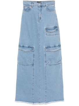 denim maxi skirt