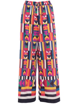 Pluriel geometric-print palazzo pants