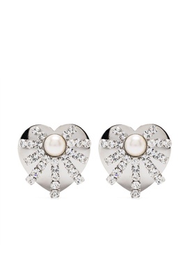 crystal-embellished earrings