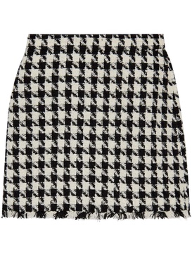 houndstooth A-line skirt 