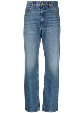 straight-leg cut jeans