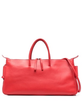 rectangle leather tote