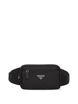 logo-plaque belt bag