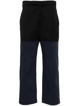 blue Unconstructed Combo straight-leg trousers