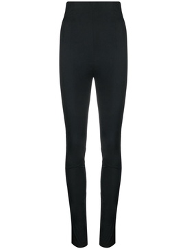 high-waisted skinny trousers