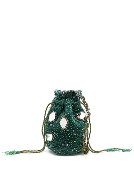 Mimi sequin-embellished mini bucket bag