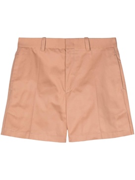 gabardine wide-leg shorts