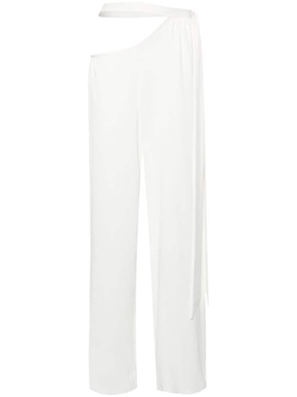 tie-fastening palazzo trousers