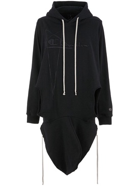 x Champion draped hoodie