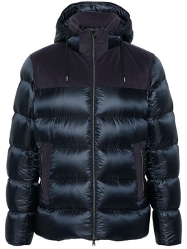 corduroy-panels down jacket