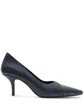 Devon snakeskin-effect pumps