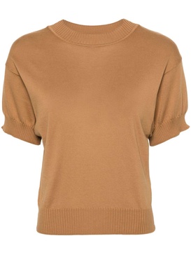 short-sleeve knitted jumper