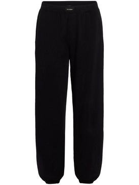 logo patch cuffed jogging trousers