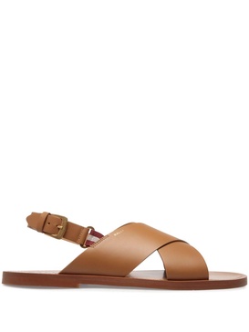 Chateau crossover-strap leather sandals