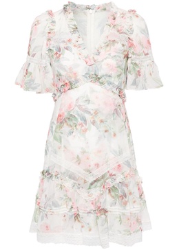 Paradise Garden floral-print minidress 