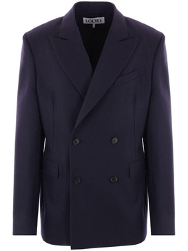 wool double-breasted blazer