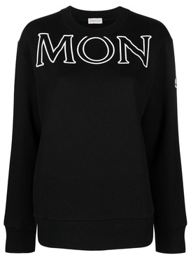 logo-print long-sleeved sweater