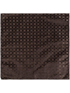 logo-jacquard pocket square