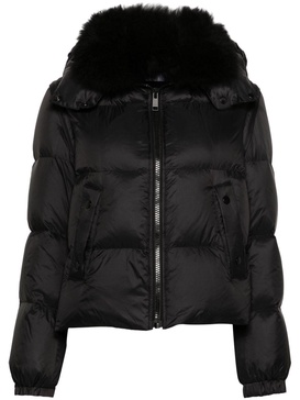 fur-trim quilted puffer jacket