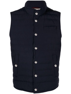 padded down gilet