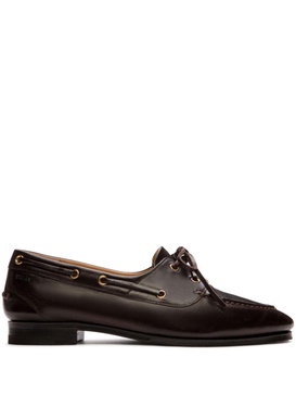 Plume leather loafers