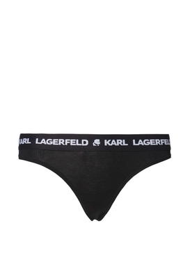 logo-waistband thong