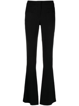 stretch flared trousers