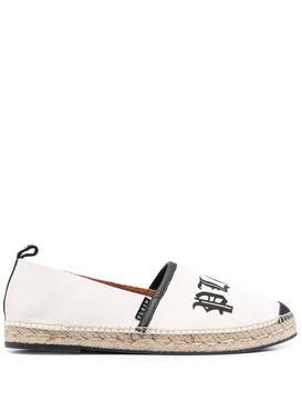 logo-print canvas espadrilles