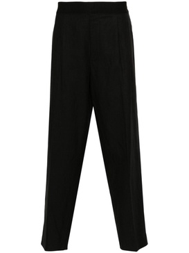 tapered darted trousers