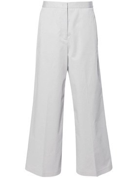 wide-leg tailored trousers