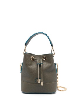 Ninon logo-patch bucket bag