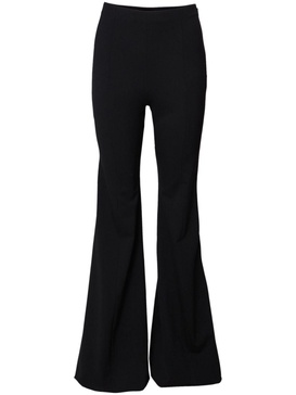 high-waist flared trousers