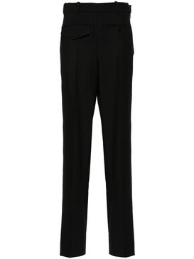 twill tapered trousers