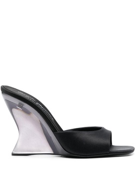 x Evangelie Smyrniotaki sculpted-wedge sandals