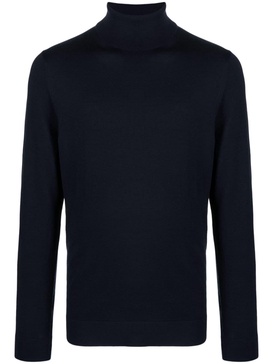 long-sleeve fine-knit wool jumper