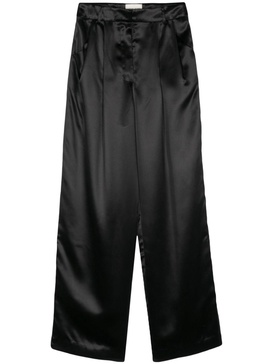 satin straight trousers